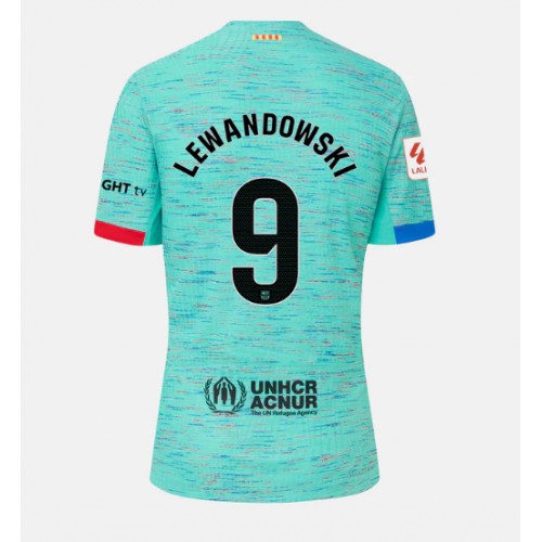 Fotballdrakt Dame Barcelona Robert Lewandowski #9 Tredjedrakt 2023-24 Kortermet